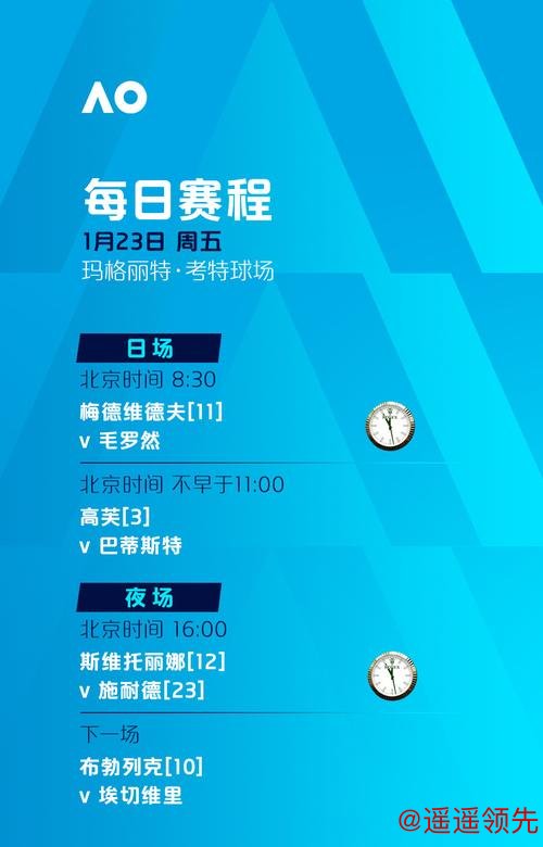 澳网第6比赛日赛程：中国组合挑战女双头号种子 萨巴伦卡等亮相