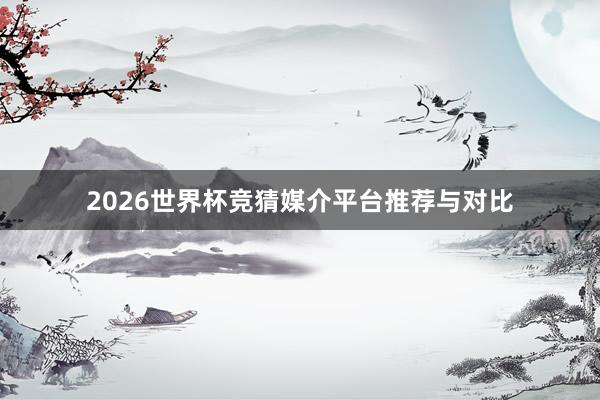 2026世界杯竞猜媒介平台推荐与对比